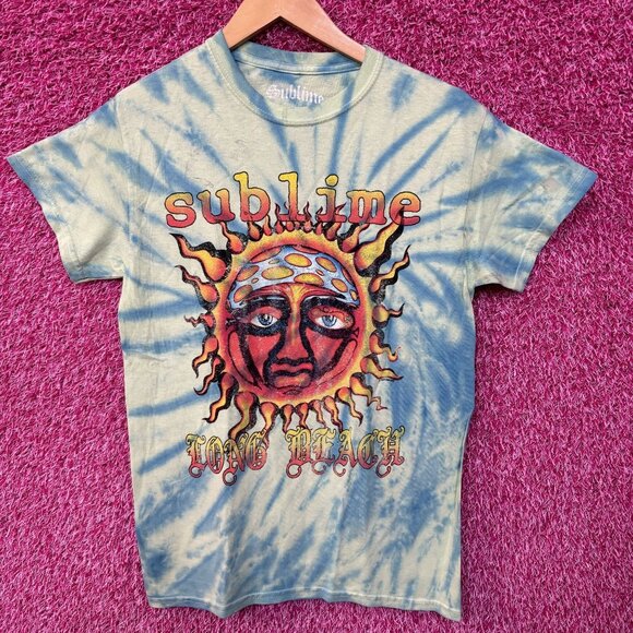 Sublime Swirl tiedye Sun Logo Rock Tee size small - Picture 1 of 6